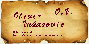 Oliver Vukasović vizit kartica